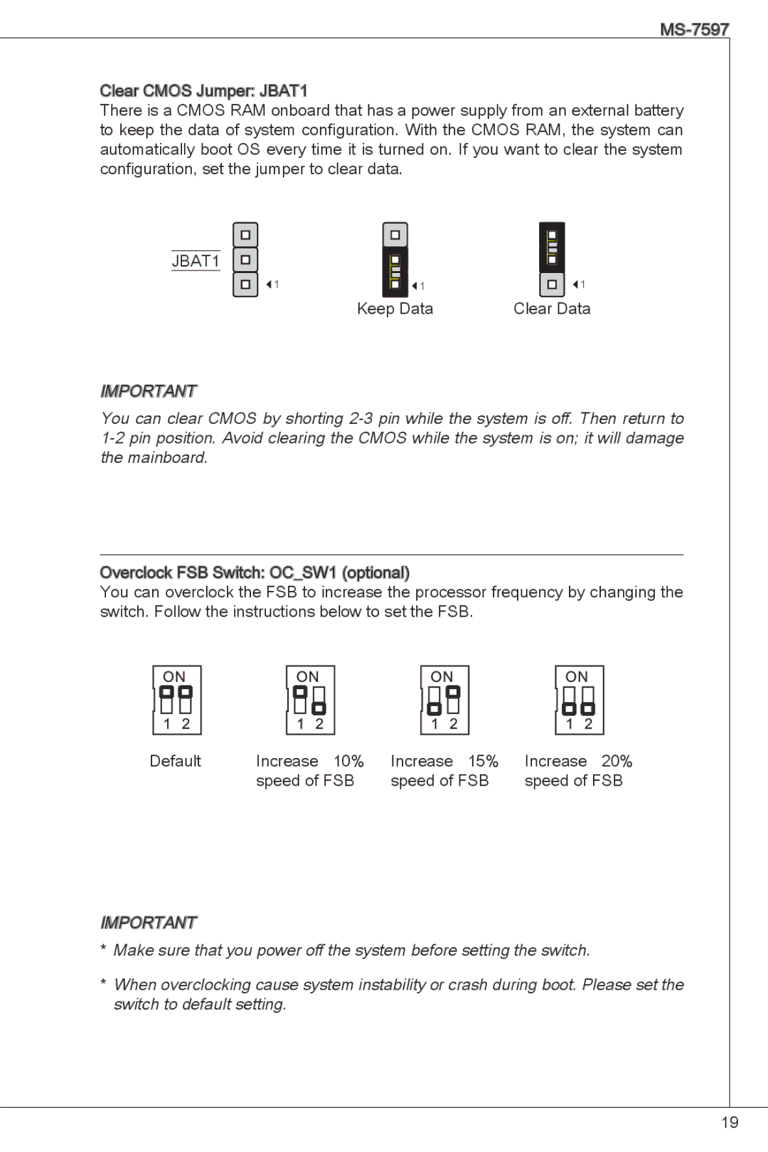 MSI GF615M-P33 manual JBAT1 