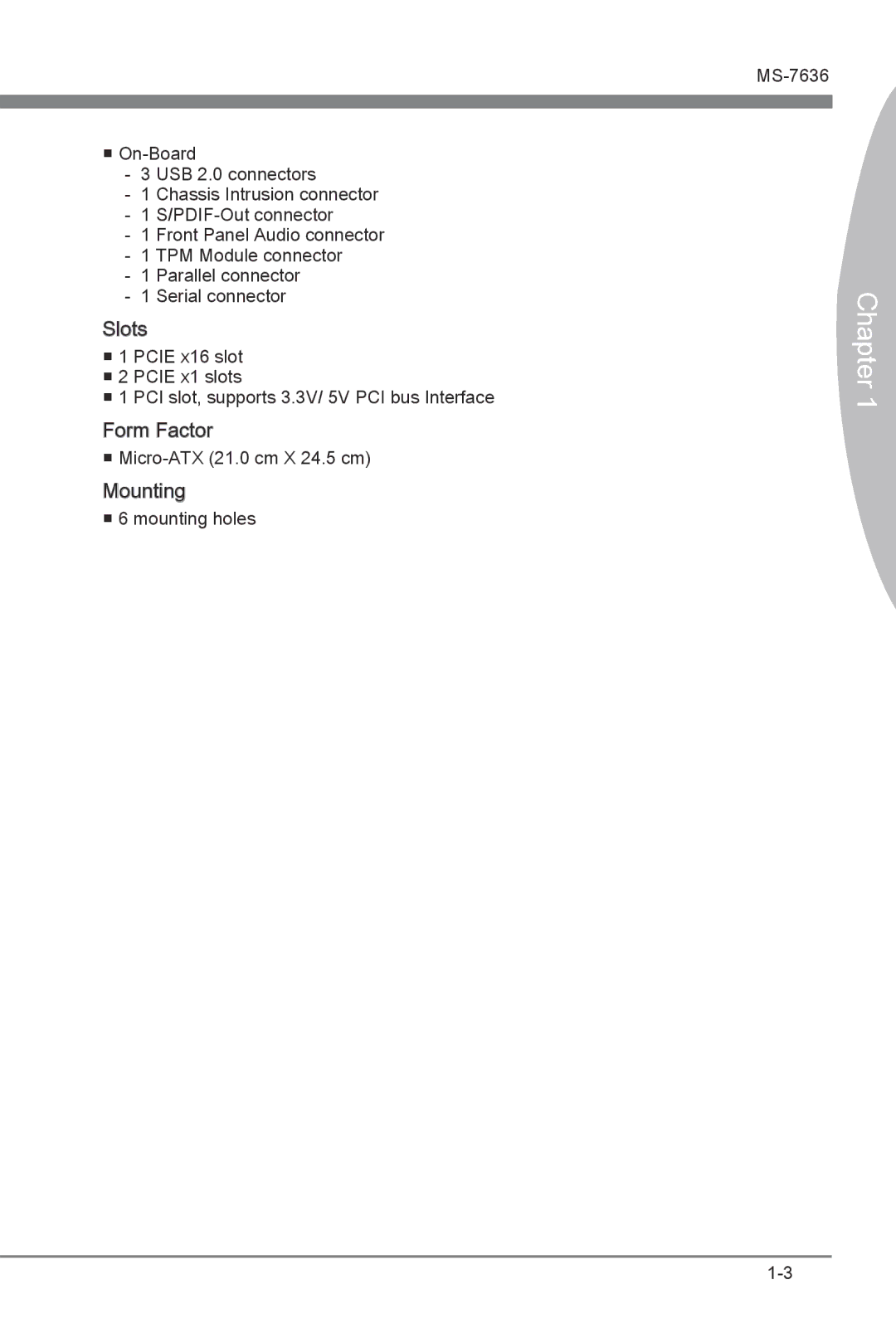 MSI H55M-E21 manual Chapter 