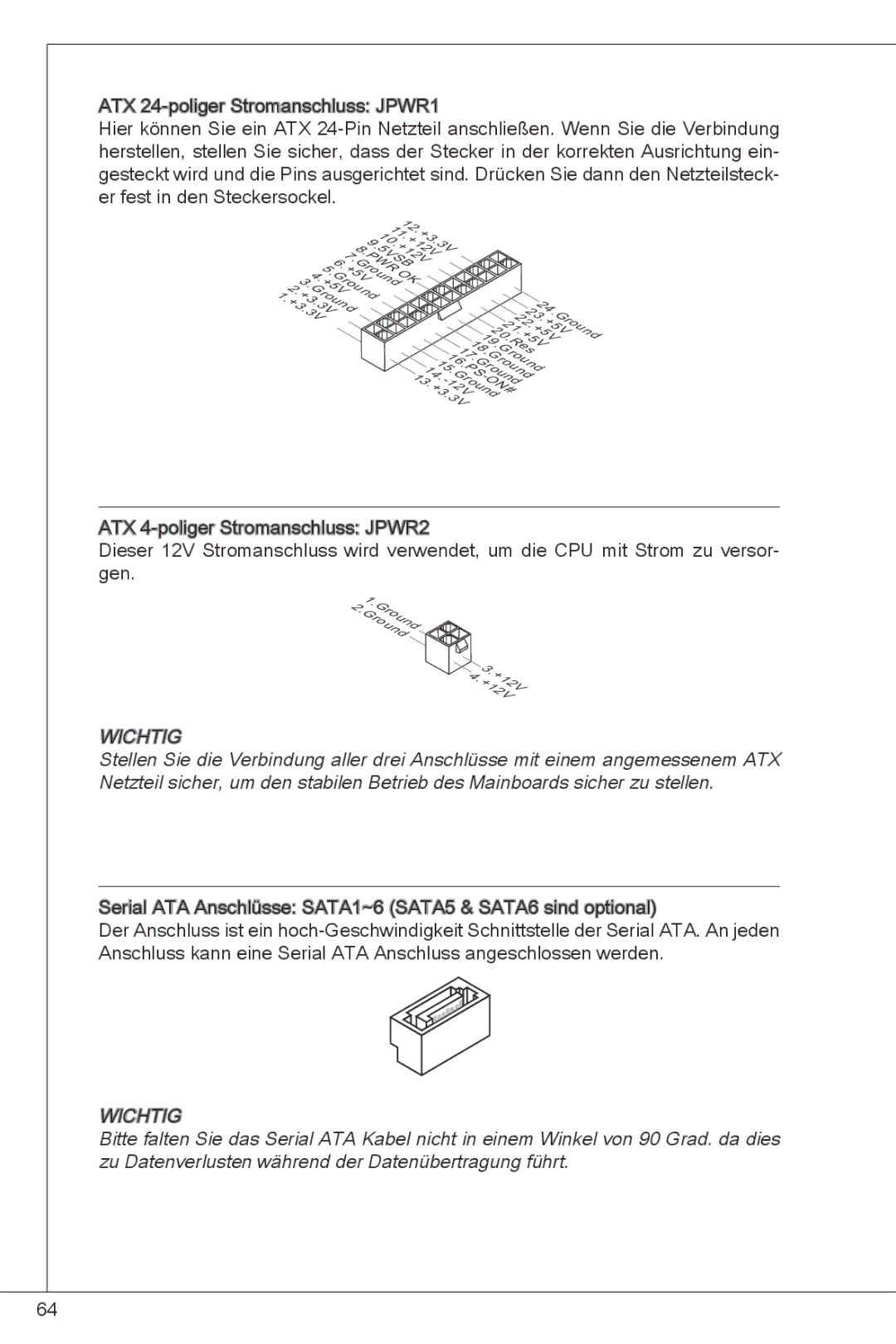 MSI H61M-P23 (B3) manual PW5VSB 