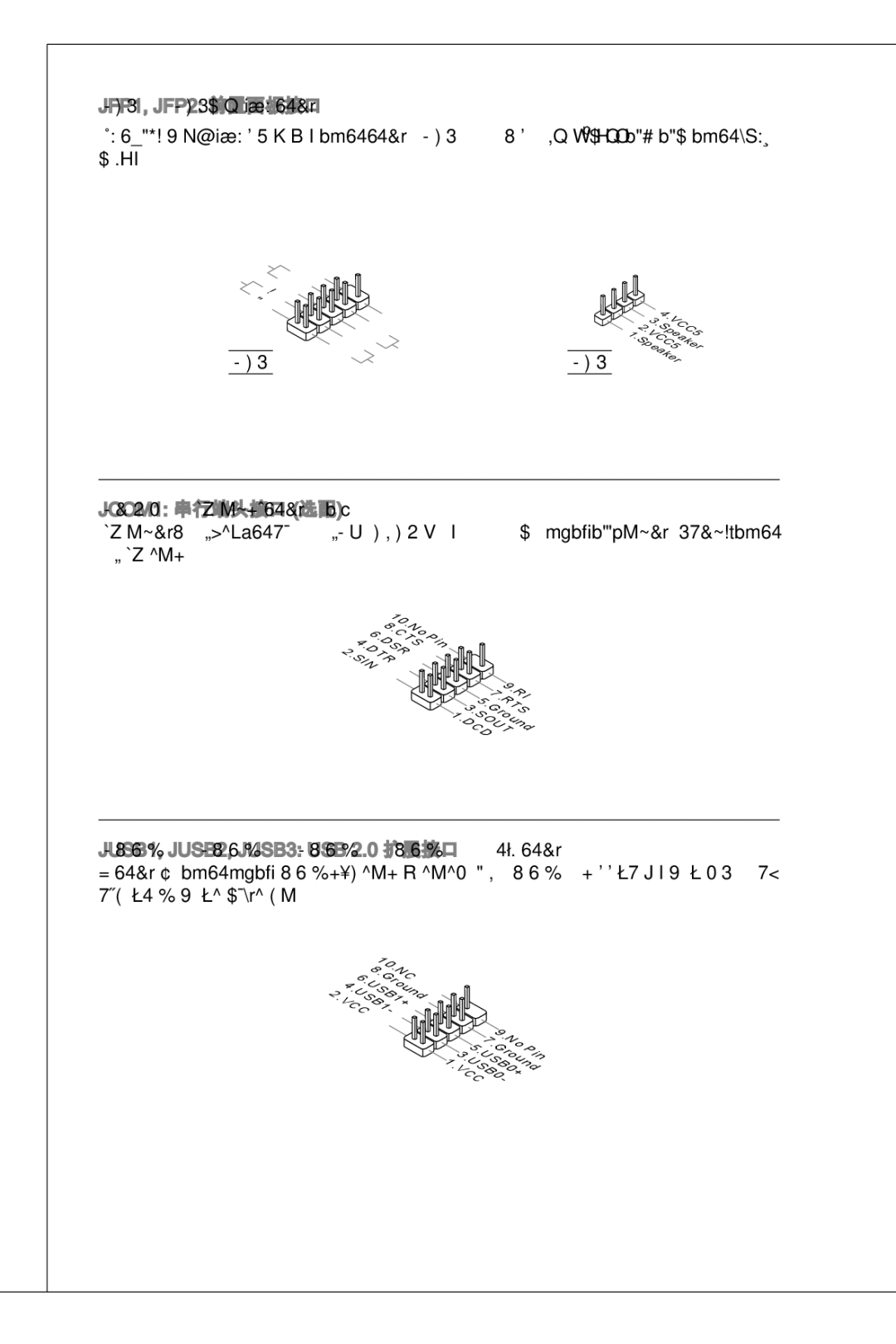 MSI H61M-P32/W8 manual 主板提供了机箱面板和指示灯的连接接口。JFP1是和Intel前置输入输出连接规格 