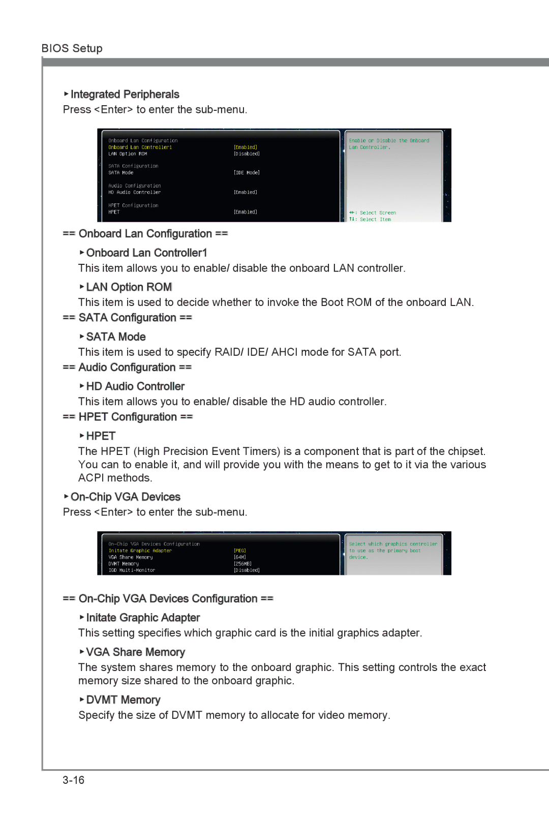 MSI H67MS-E33 (B3) manual Hpet 