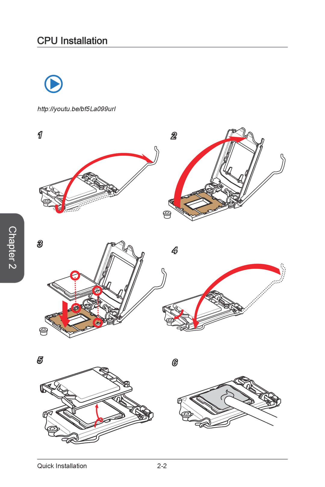 MSI H87M-G43 manual CPU Installation 