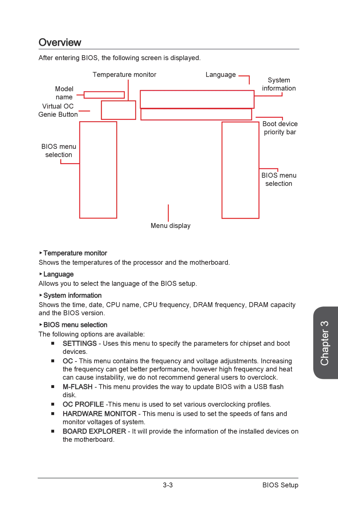 MSI H87M-G43 manual Overview 