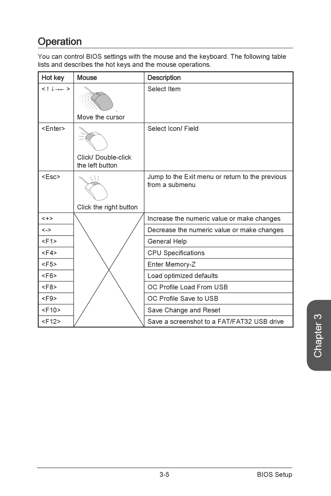 MSI H87M-G43 manual Operation 