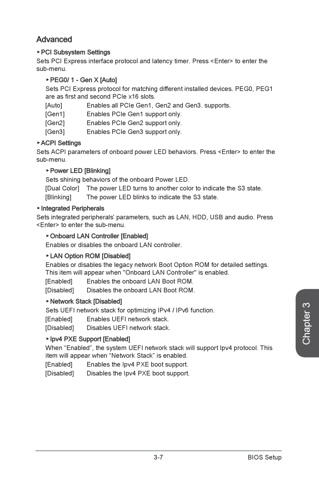 MSI H87M-G43 manual Advanced 