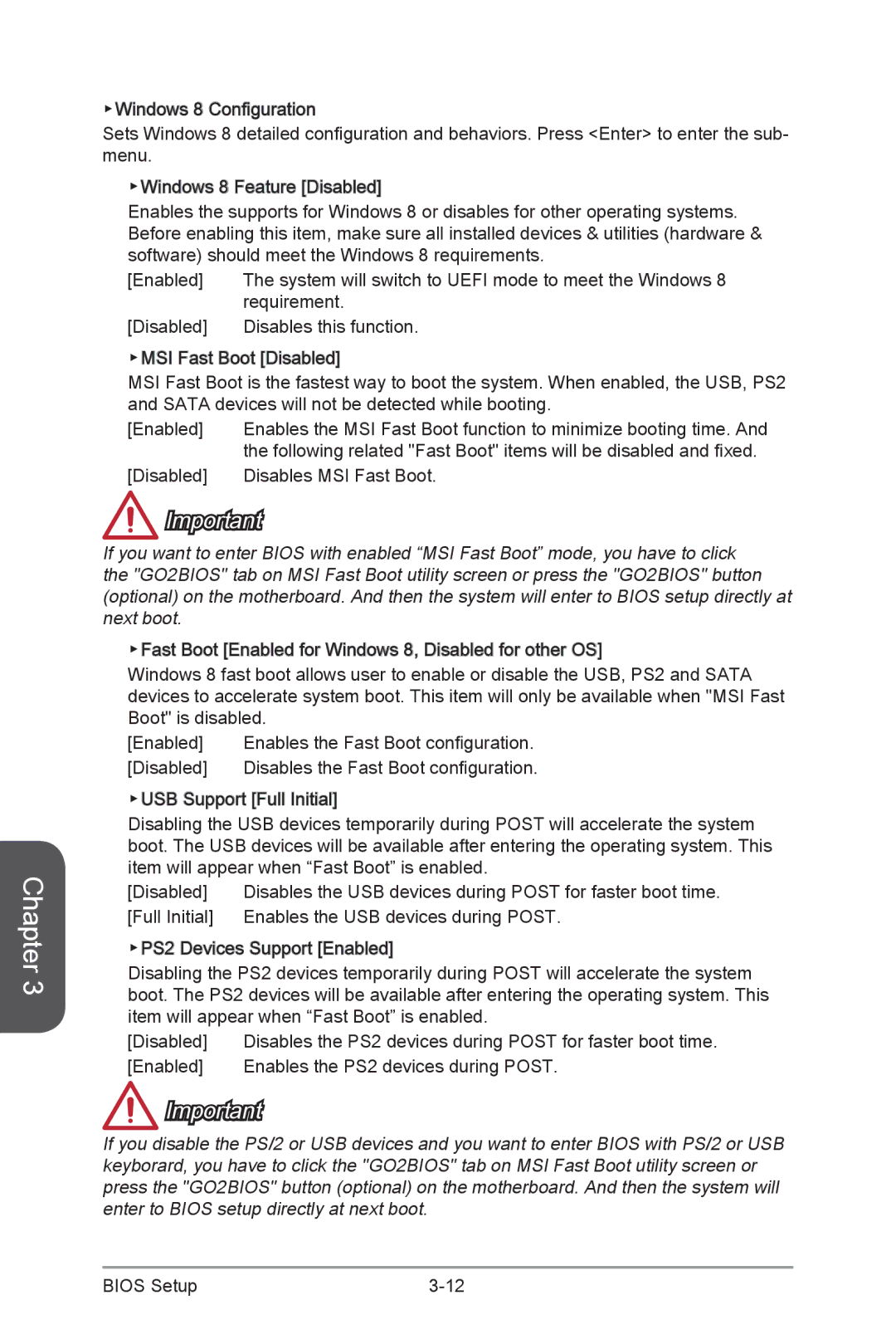 MSI H87M-G43 manual Requirement 