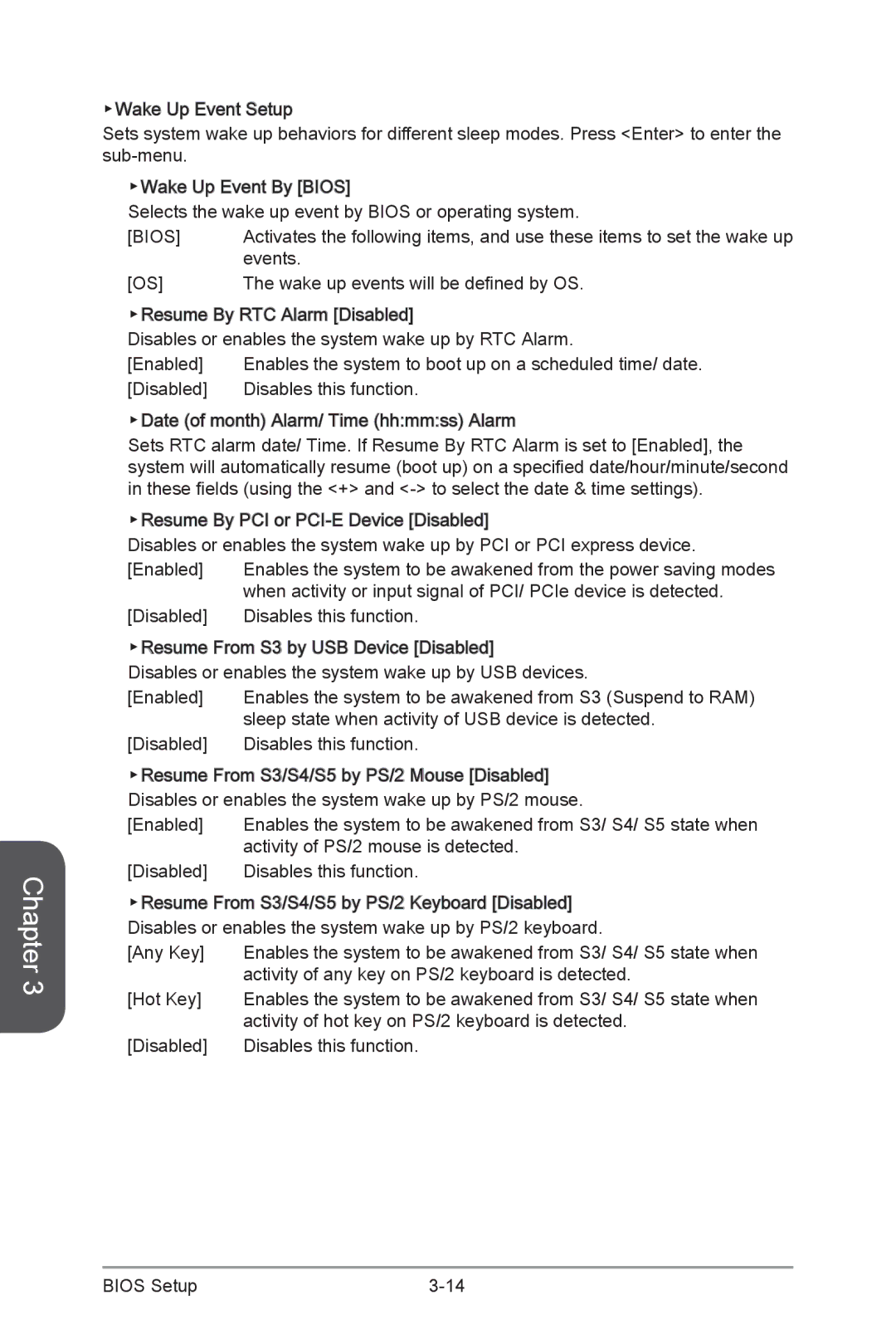 MSI H87M-G43 manual Events 