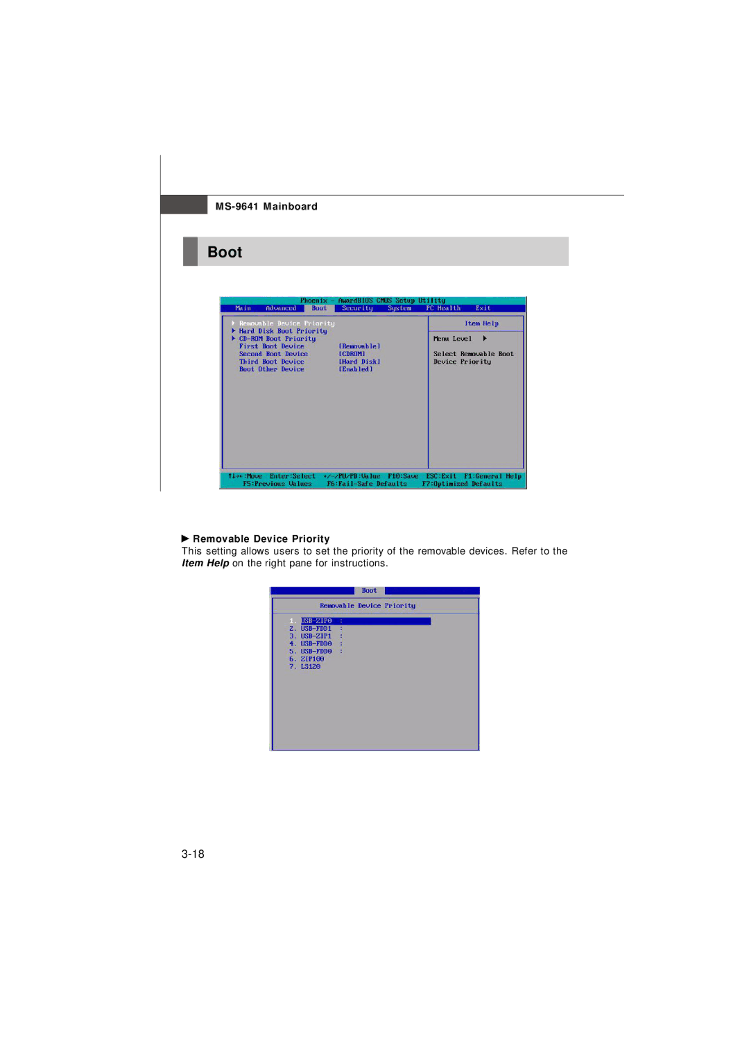 MSI Keeper 945GME manual Boot 