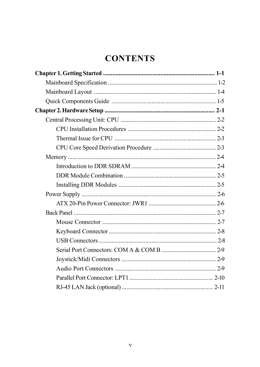 MSI ms-6382 manual Contents 