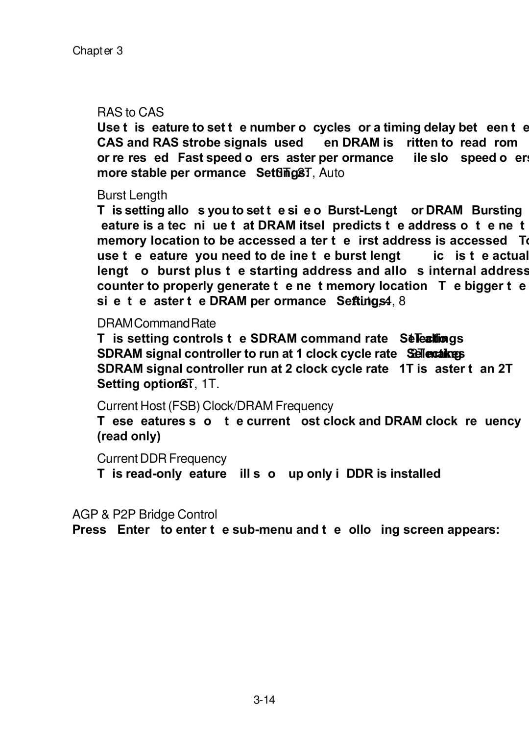 MSI ms-6382 manual RAS to CAS, Burst Length 