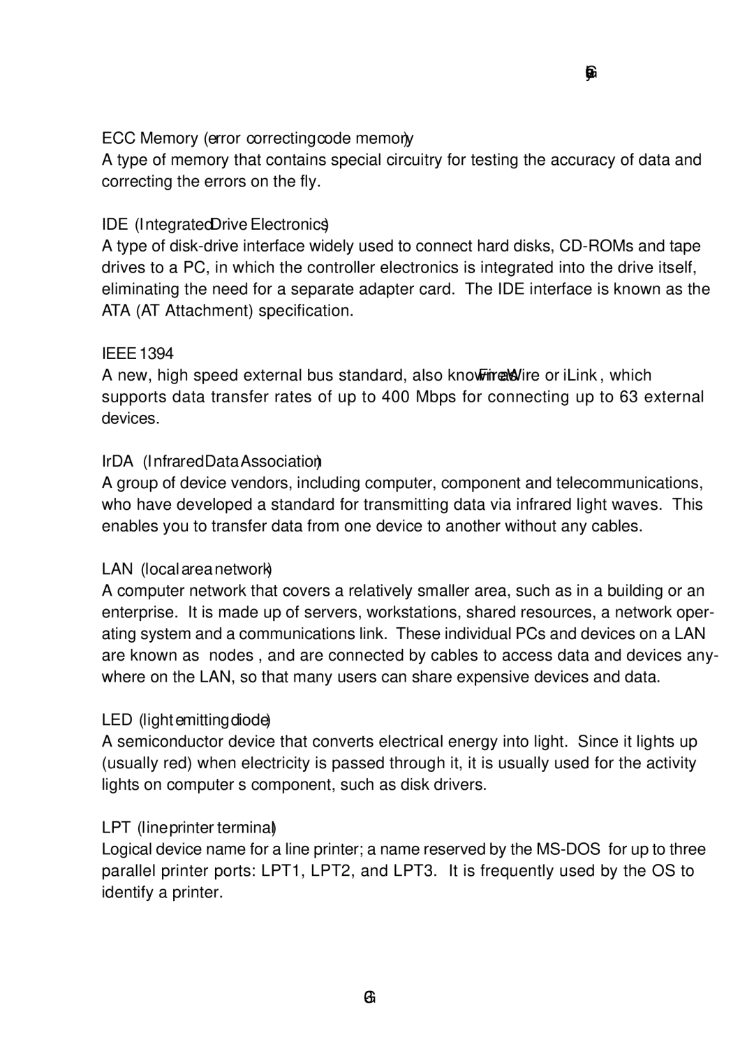 MSI ms-6382 manual LAN local area network 