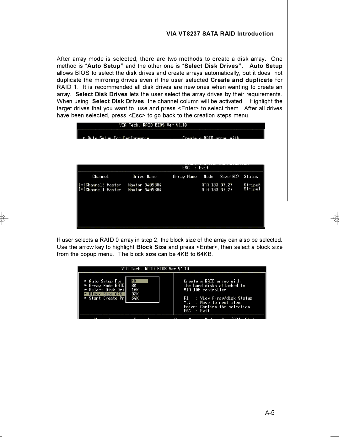 MSI MS-7255 manual VIA VT8237 Sata RAID Introduction 