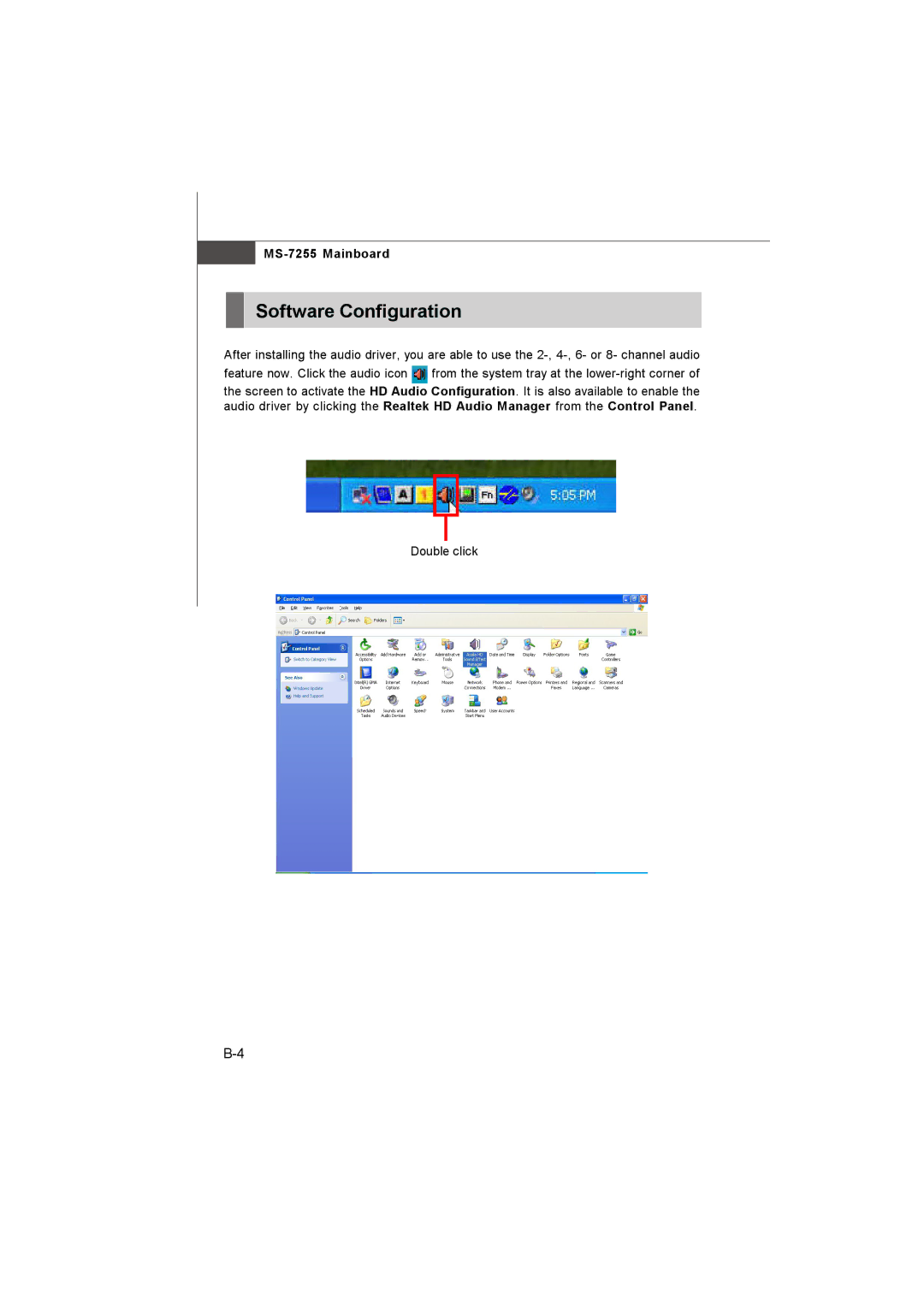 MSI MS-7255 manual Software Configuration 