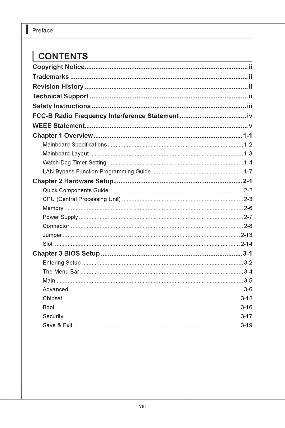 MSI MS-91E2 manual Contents 