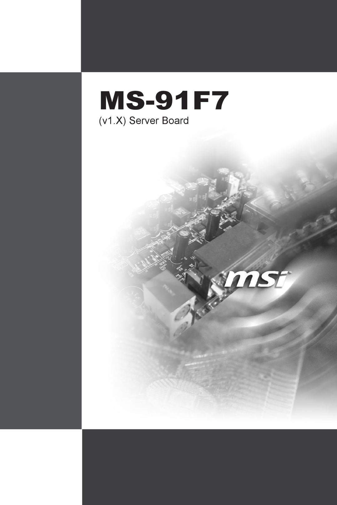 MSI MS-91F7 manual 