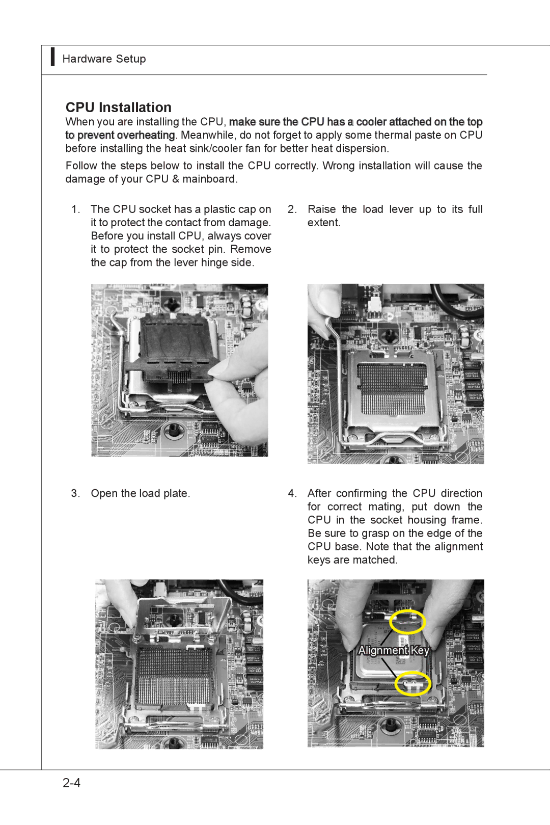 MSI MS-91F7 manual CPU Installation 