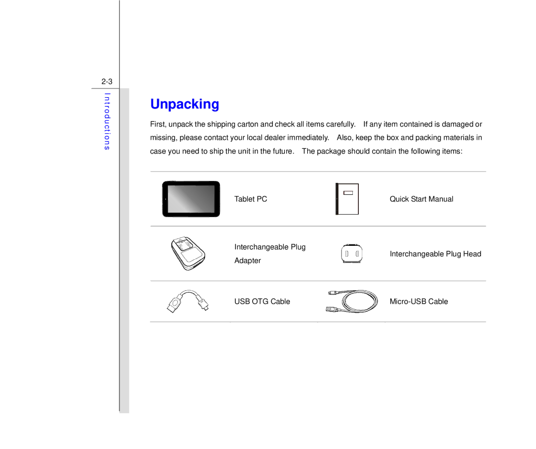 MSI MS N7Y2 manual Unpacking 