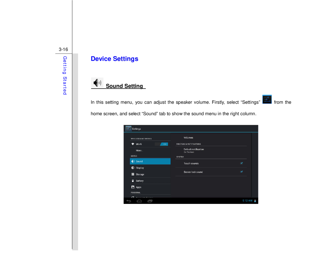 MSI MS N7Y2 manual Device Settings, Sound Setting 