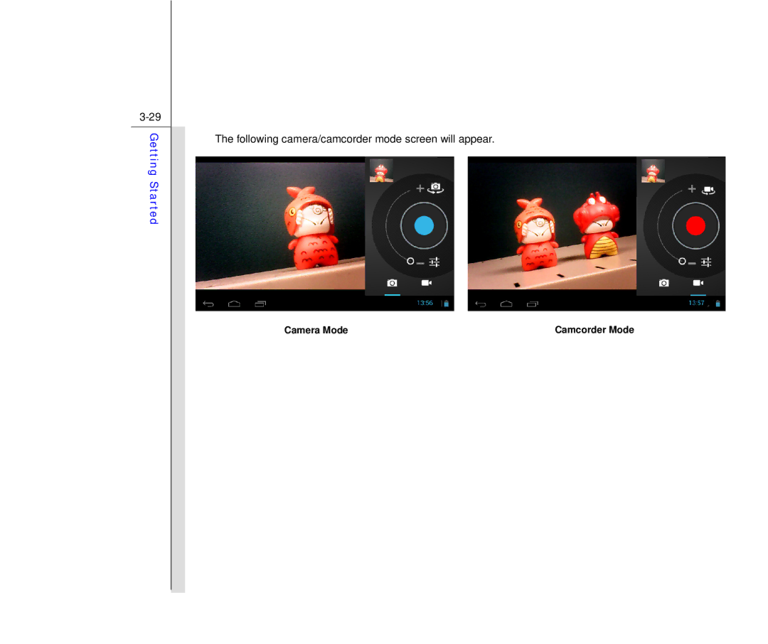 MSI MS N7Y2 manual Following camera/camcorder mode screen will appear 