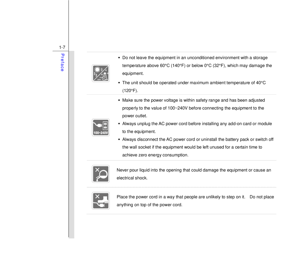 MSI MS N7Y2 manual Preface 