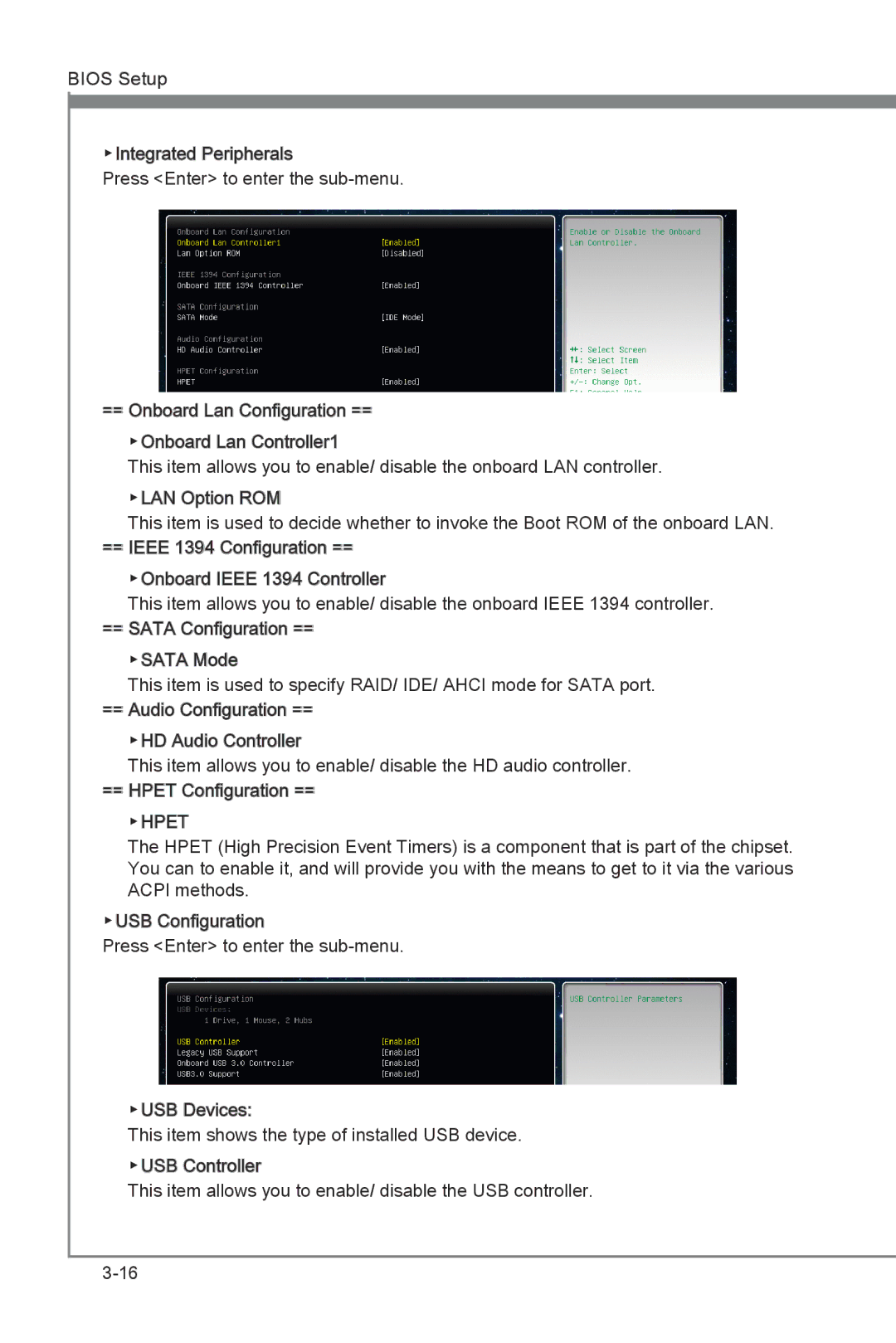 MSI P67A-GD55 (B3) manual Hpet 