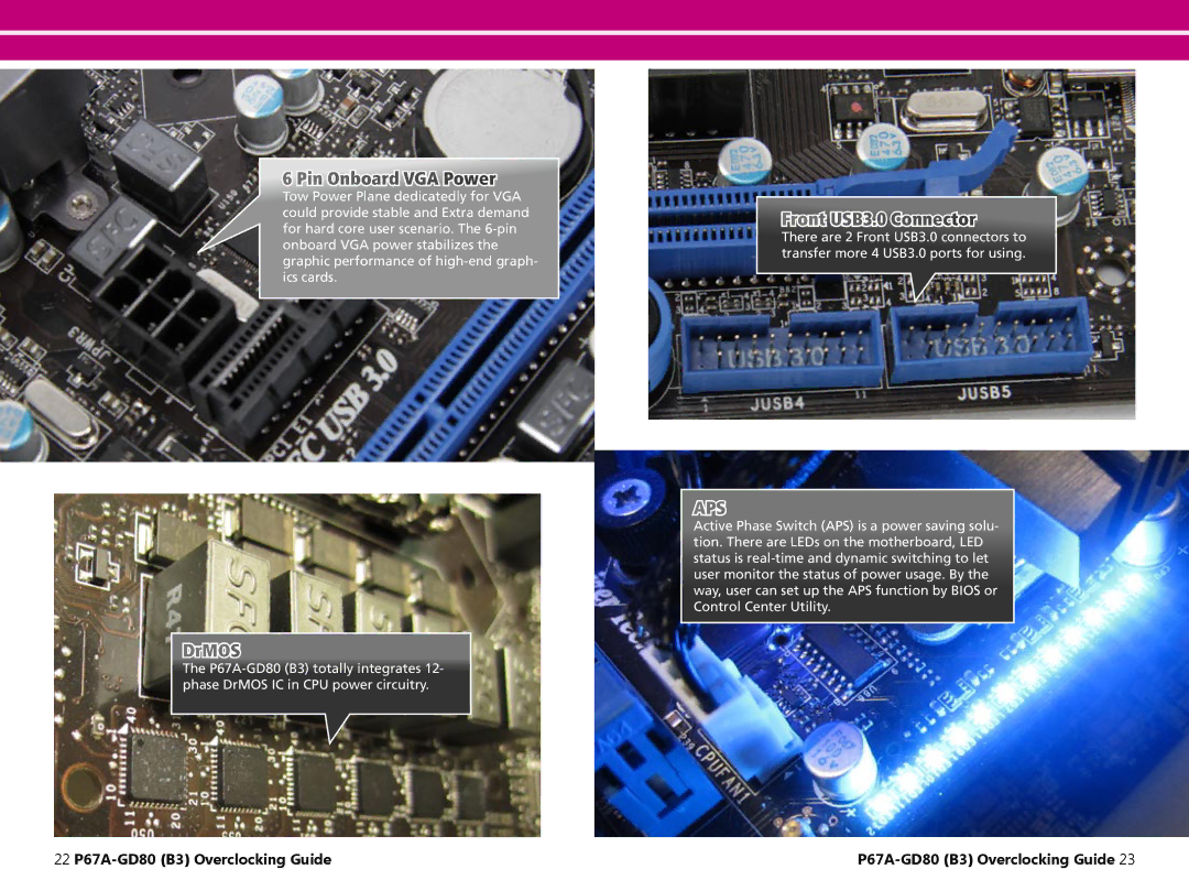 MSI P67A-GD80 (B3) manual DrMOS, Front USB3.0 Connector 