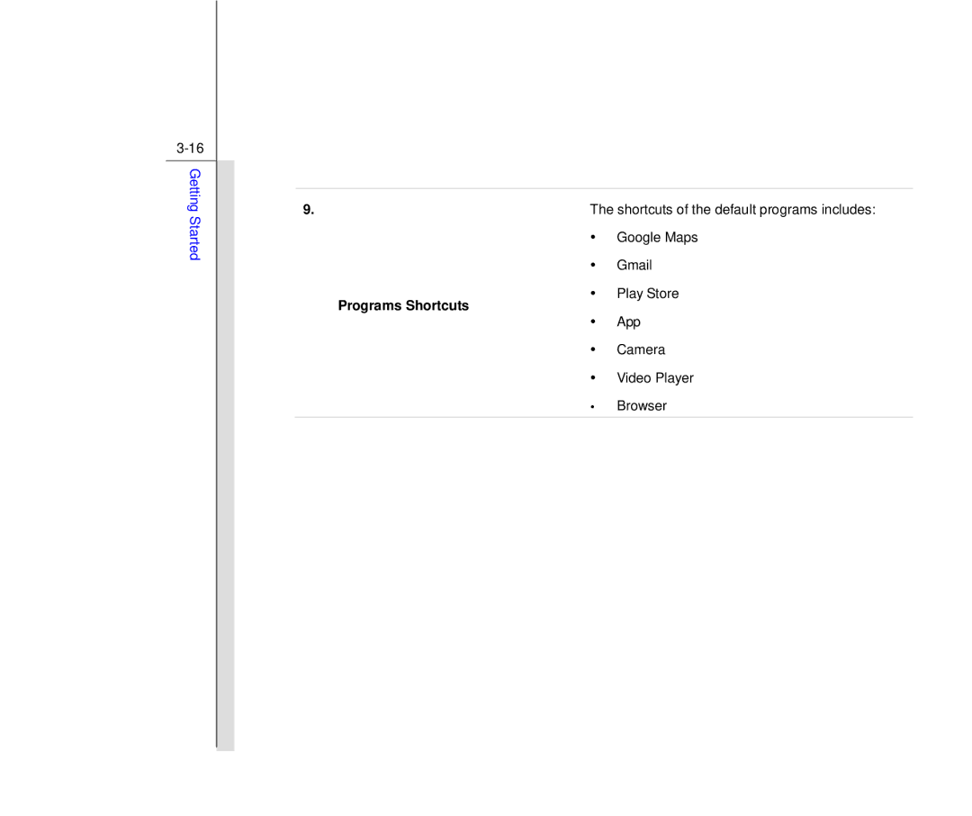 MSI Primo 73K manual Programs Shortcuts 