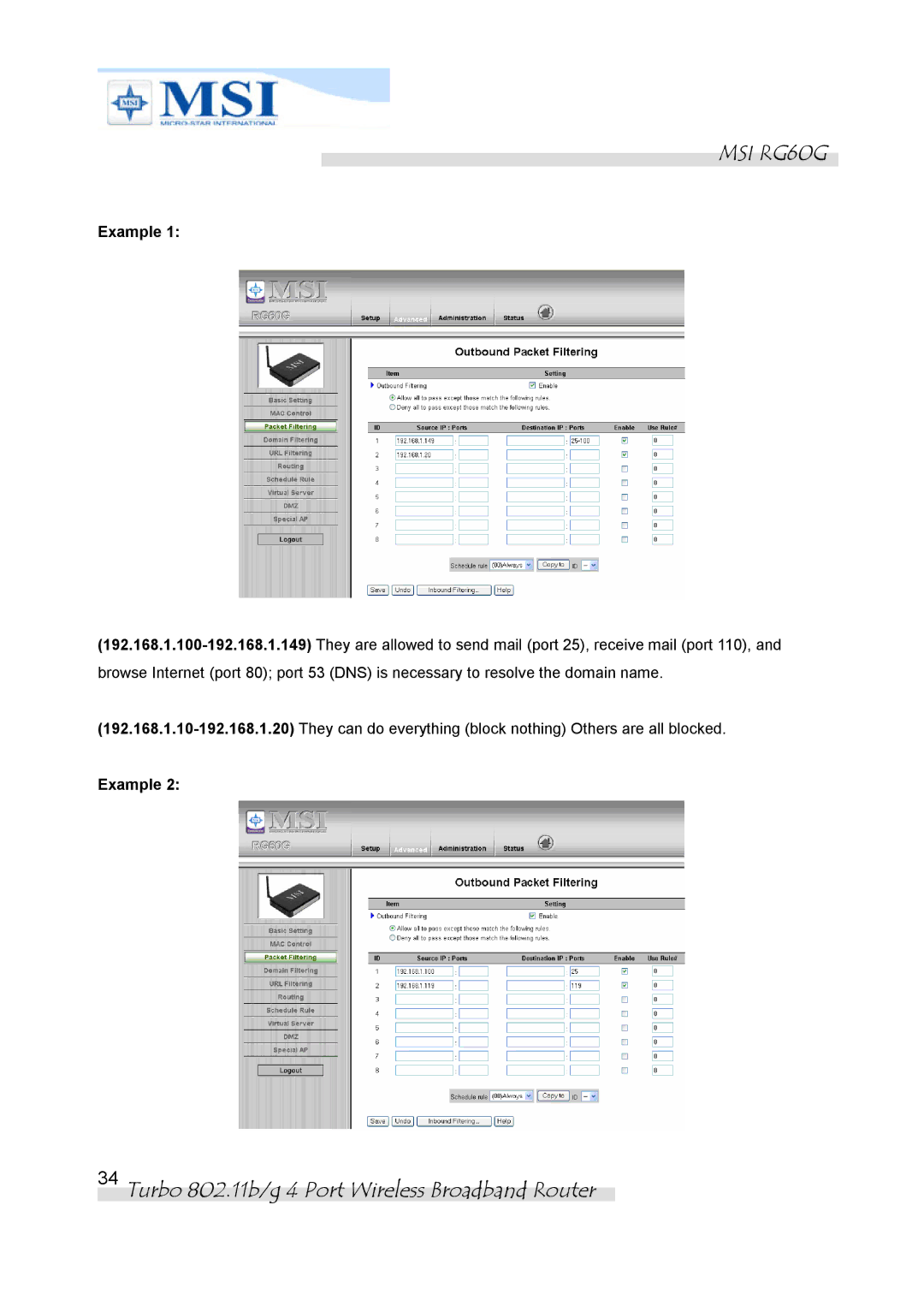 MSI manual MSI RG60G 