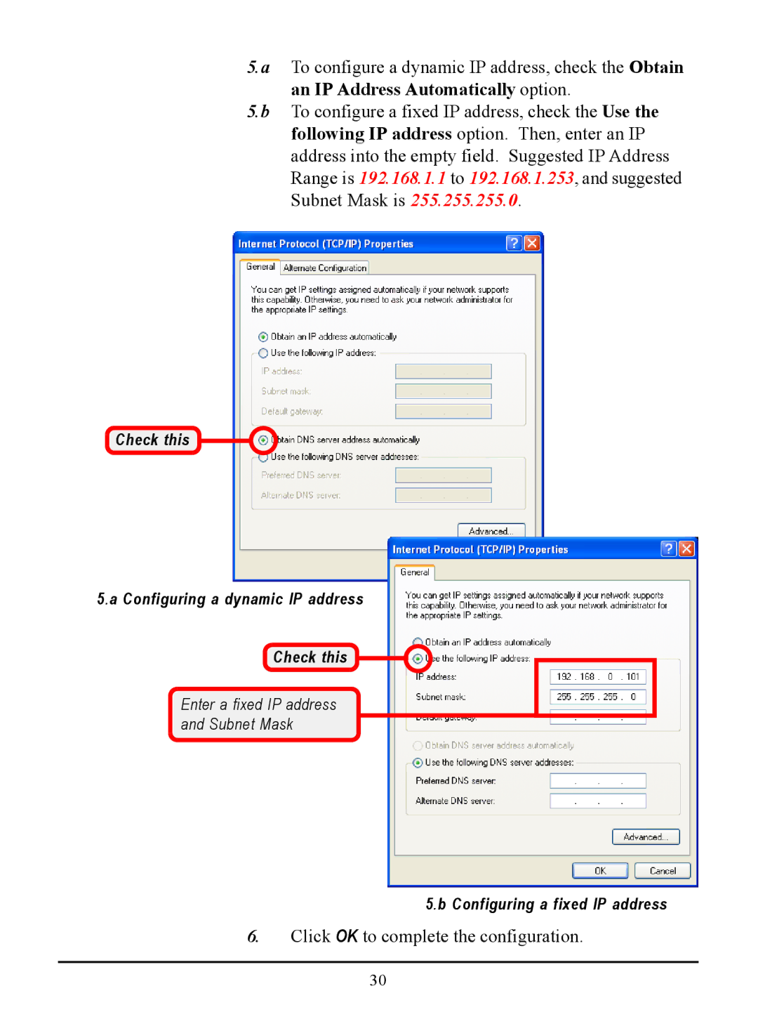 MSI US54G manual Click OK to complete the configuration 