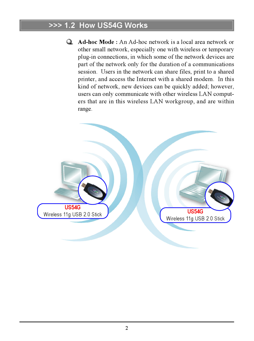 MSI manual How US54G Works 