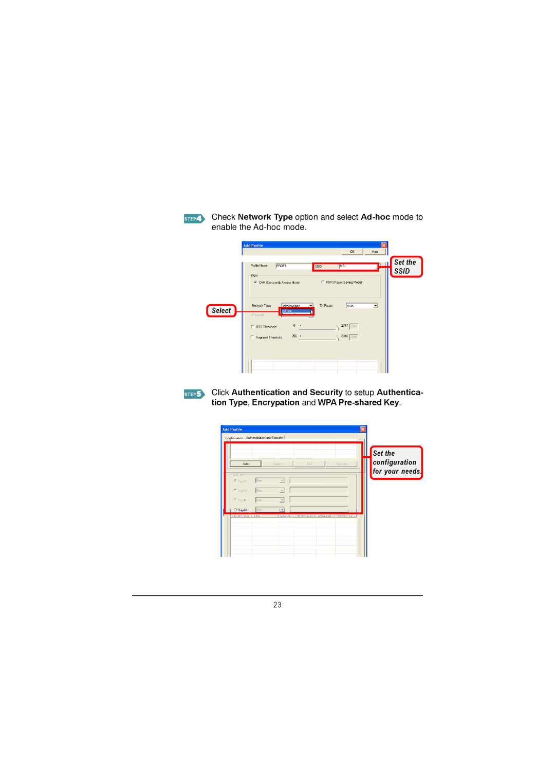 MSI US60G manual Ssid 