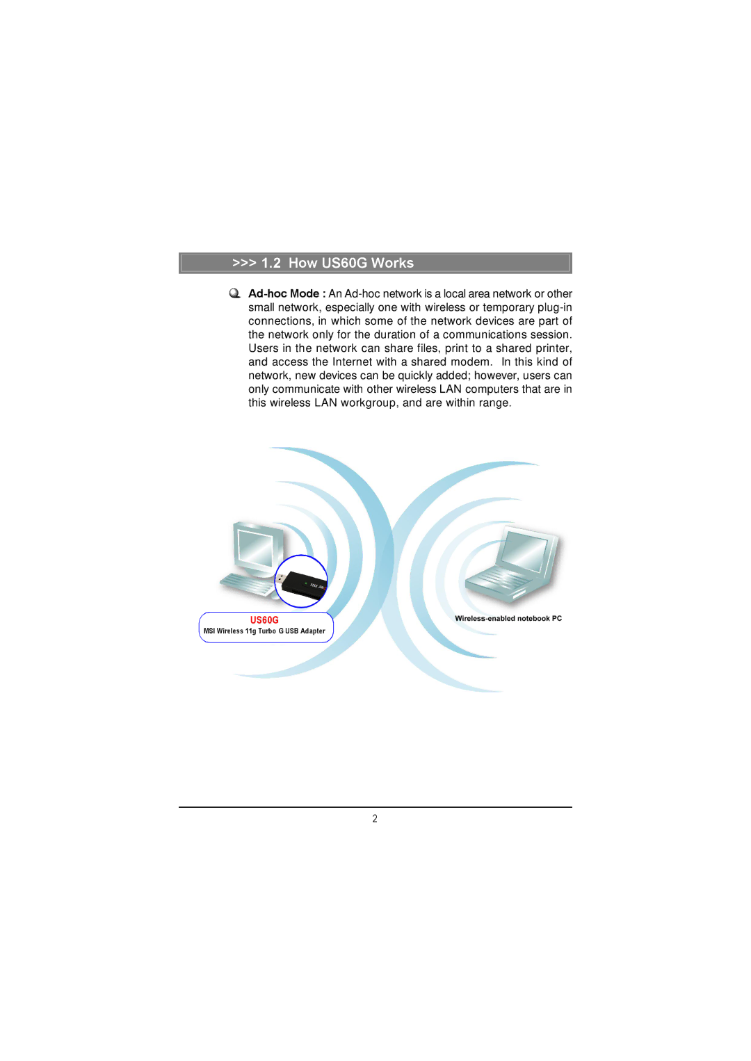 MSI manual How US60G Works 