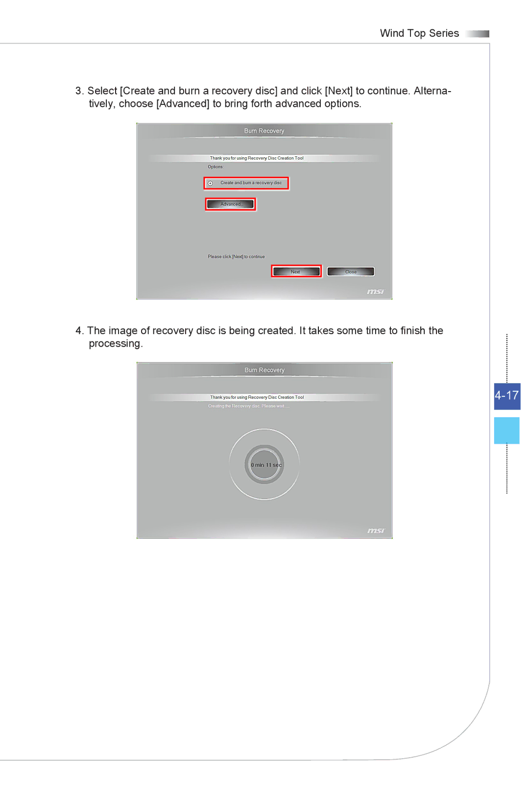 MSI Wind-Top-AE2051 manual 