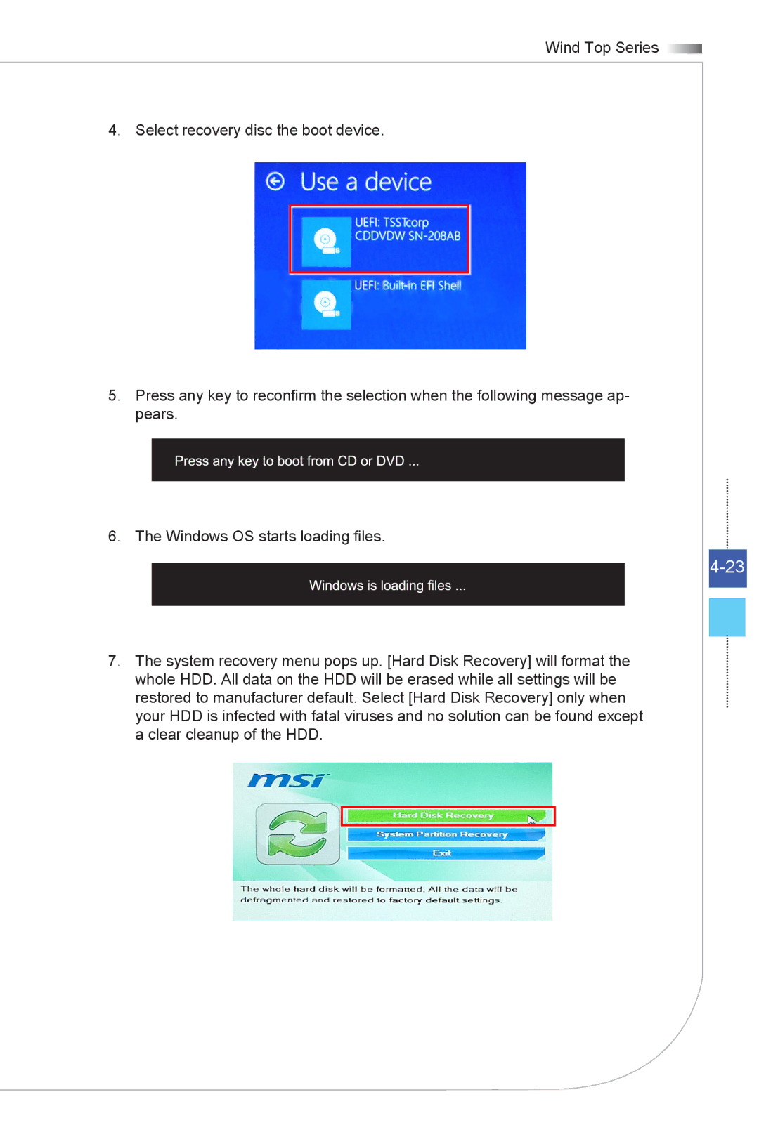 MSI Wind-Top-AE2051 manual 