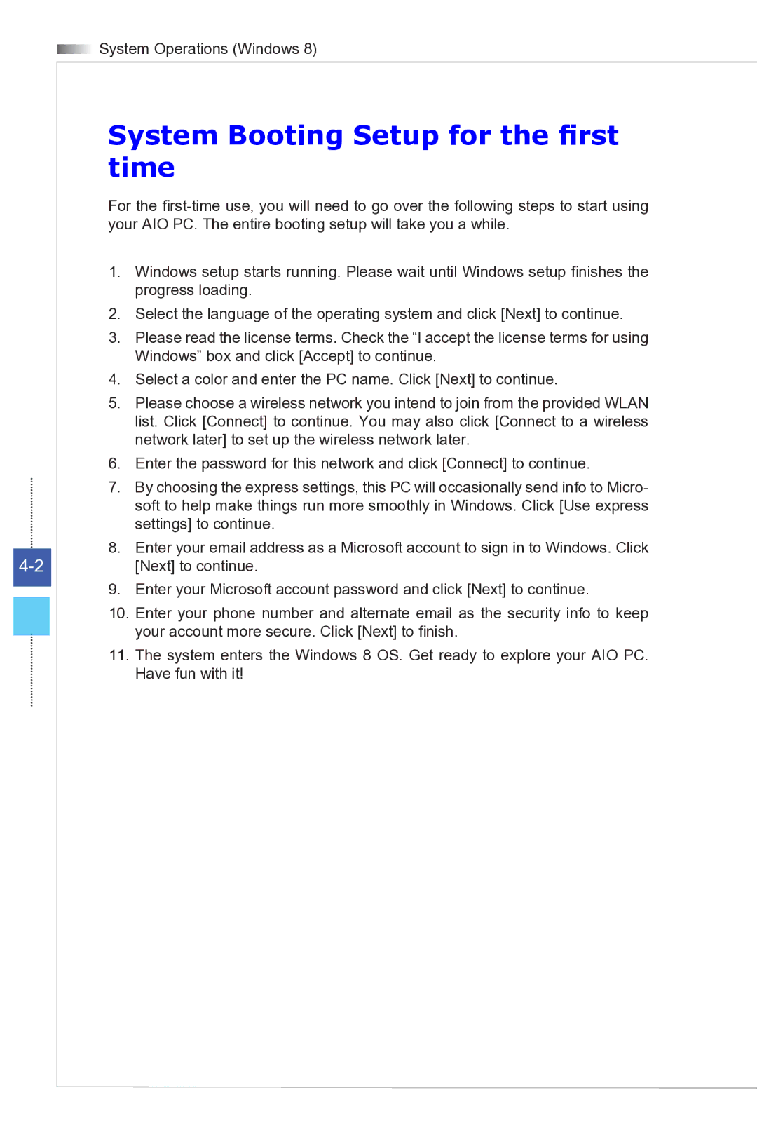 MSI Wind-Top-AE2081 manual Progress loading 