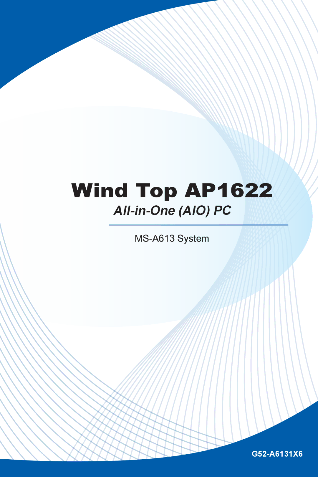 MSI Wind-Top-AP1622 manual Wind Top AP1622 