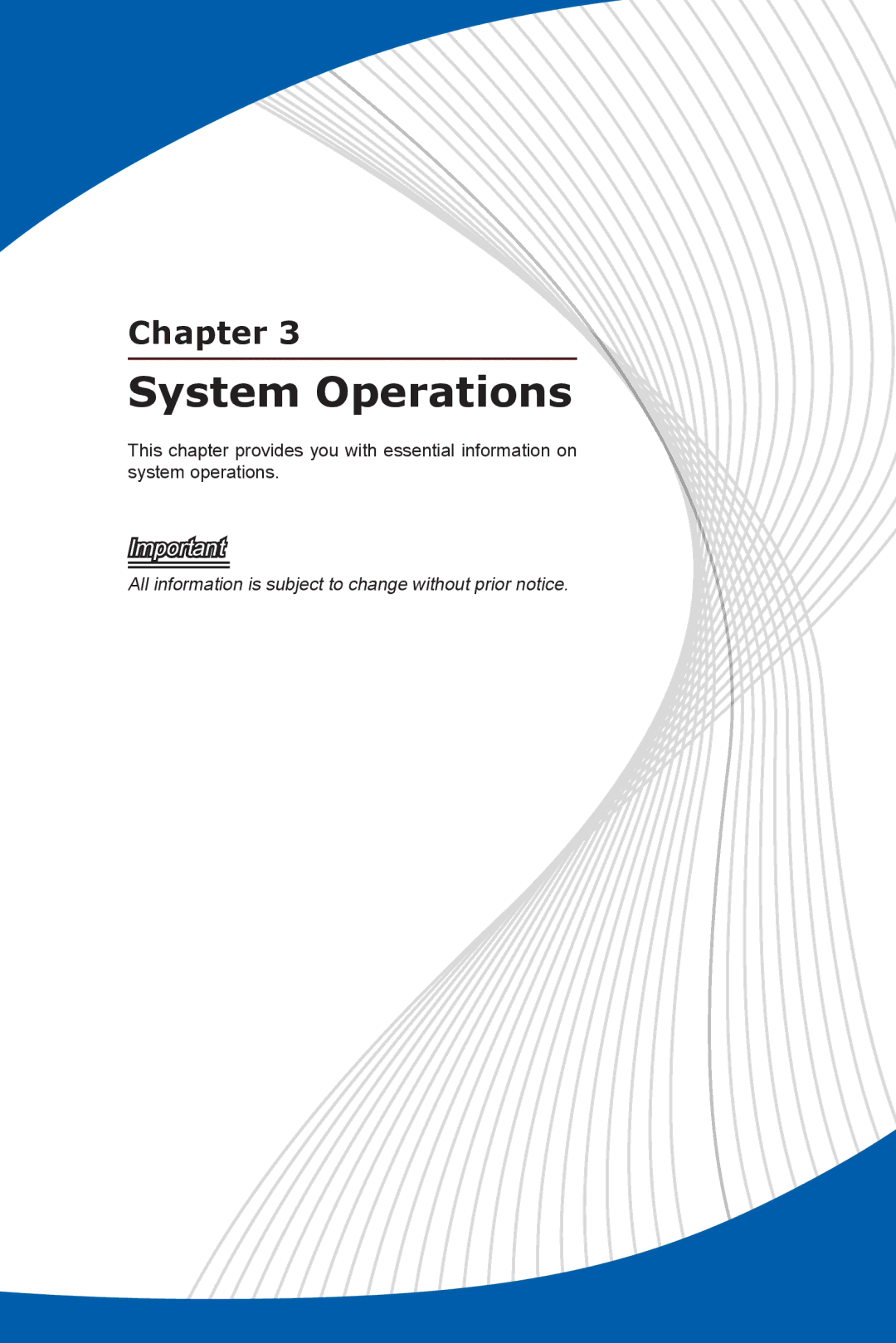 MSI Wind-Top-AP1622 manual System Operations 