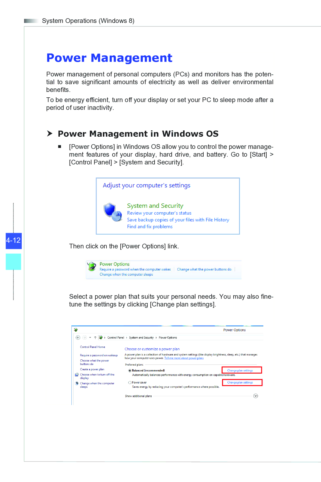 MSI Wind-Top-AP2021 manual Power Management 