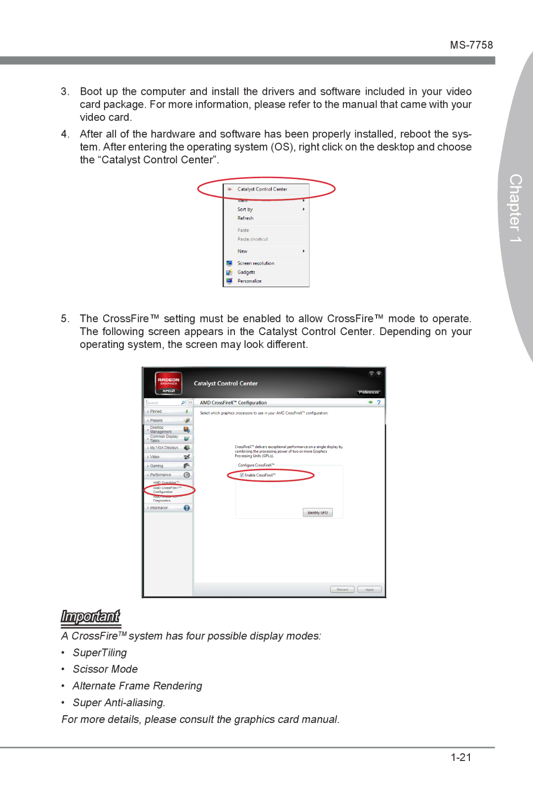 MSI Z77A-G43 manual Chapter 