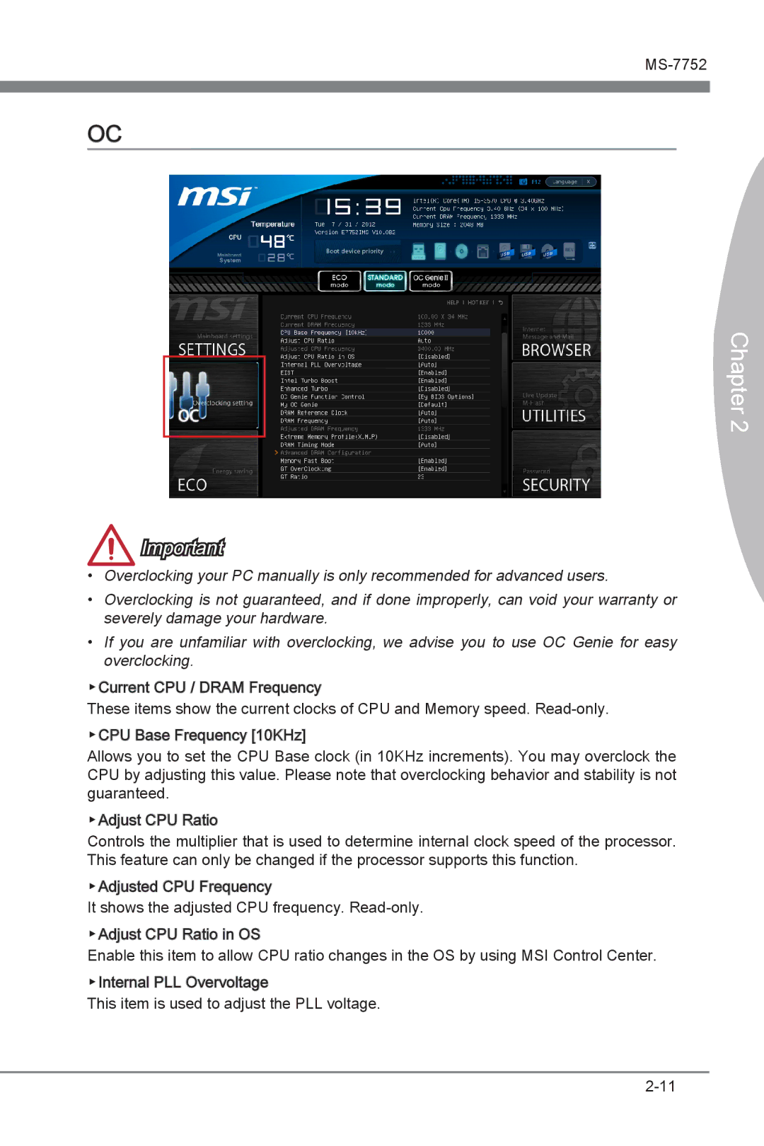 MSI Z77A-G45 Thunderbolt manual MS-7752 