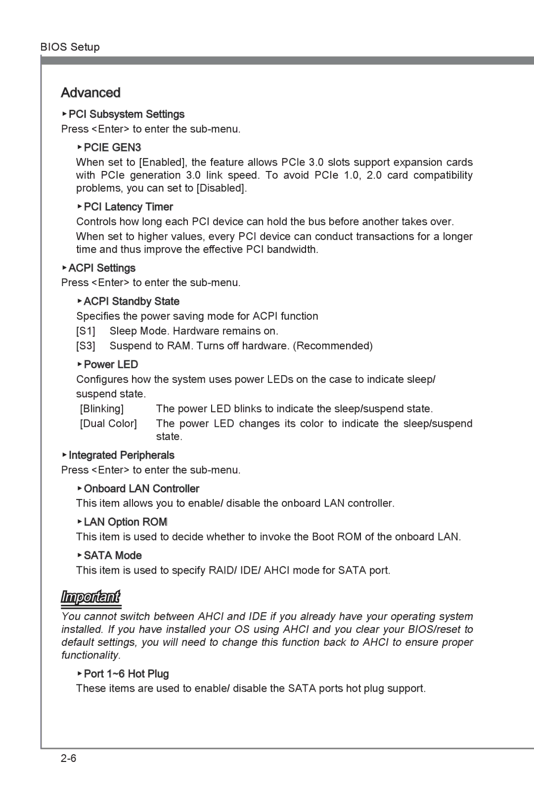 MSI Z77A-G45 manual Advanced, Pcie GEN3 