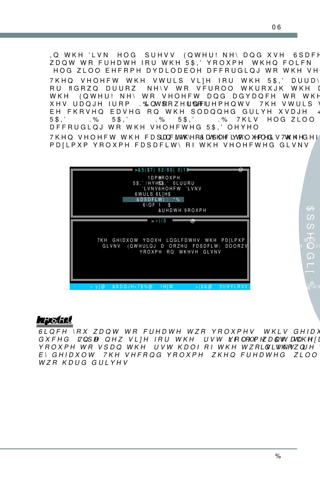 MSI Z77A-GD65 manual For RAID array by using the upper arrow Or down arrow Keys 