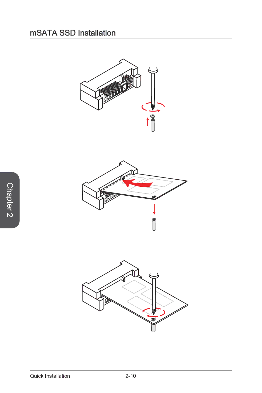 MSI Z87-G55 manual MSATA SSD Installation 