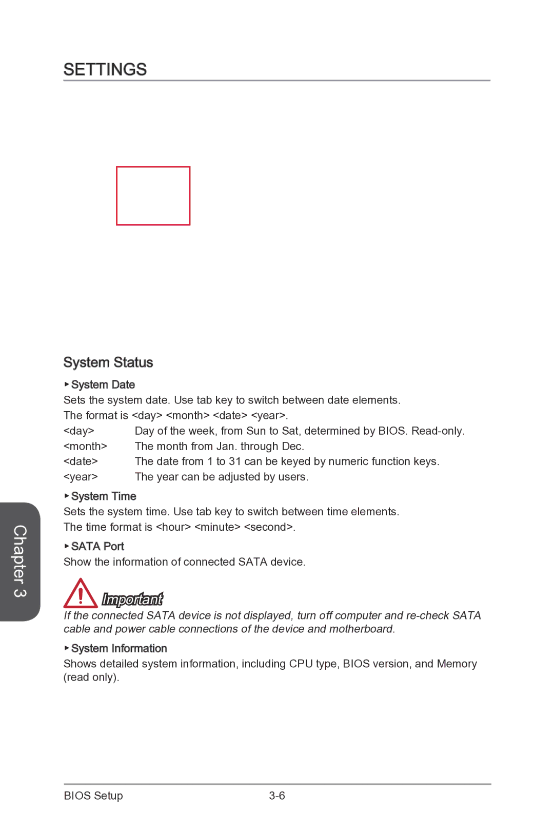 MSI Z87-G55 manual Settings, System Status 