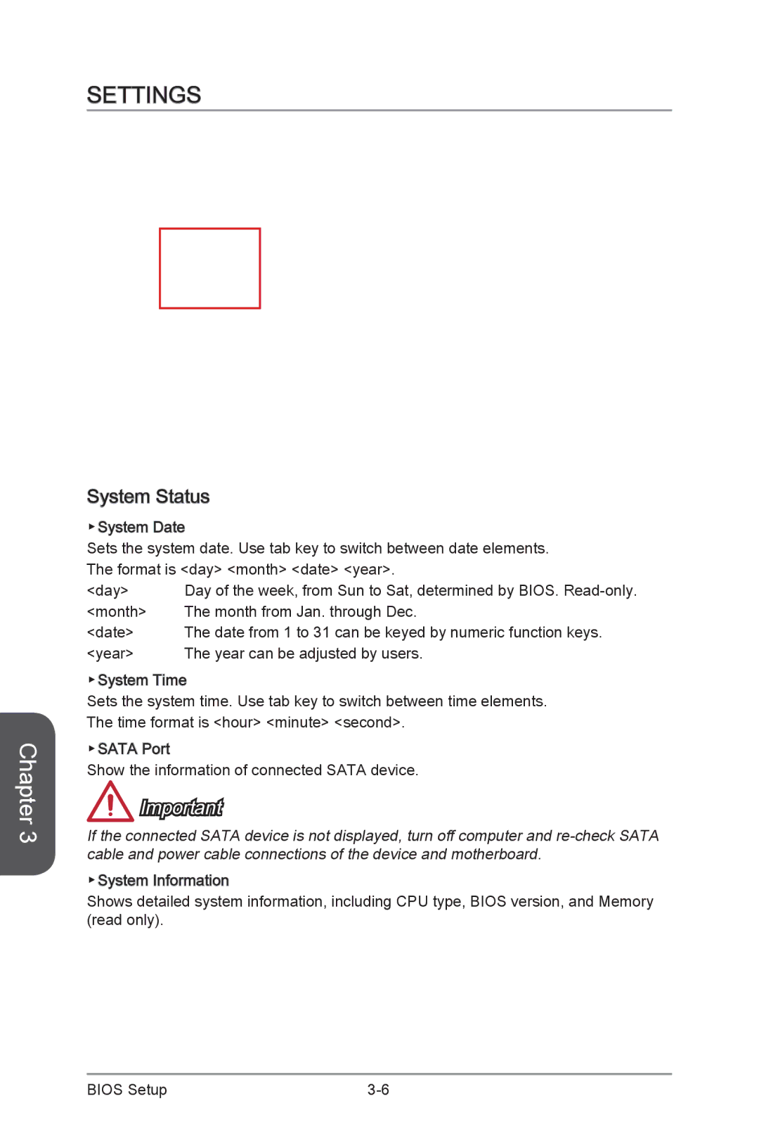 MSI Z87-GD65-GAMING manual Settings, System Status 