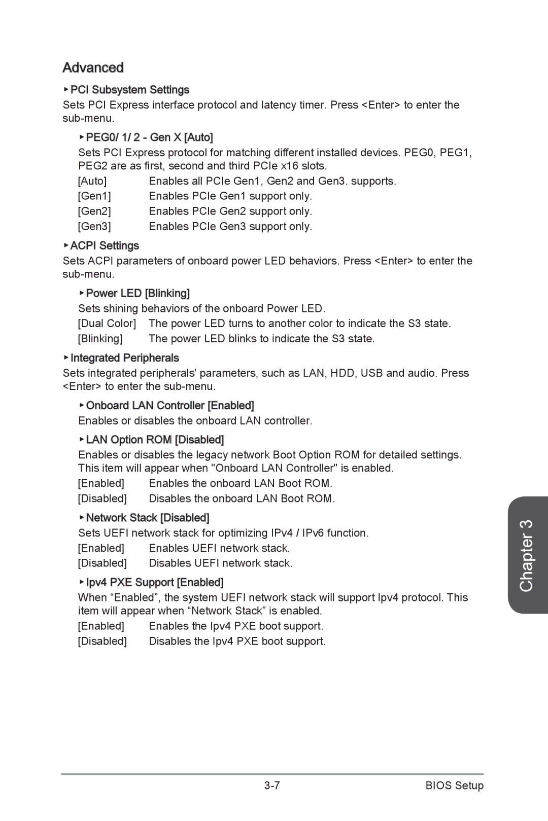 MSI Z87-GD65-GAMING manual Advanced 