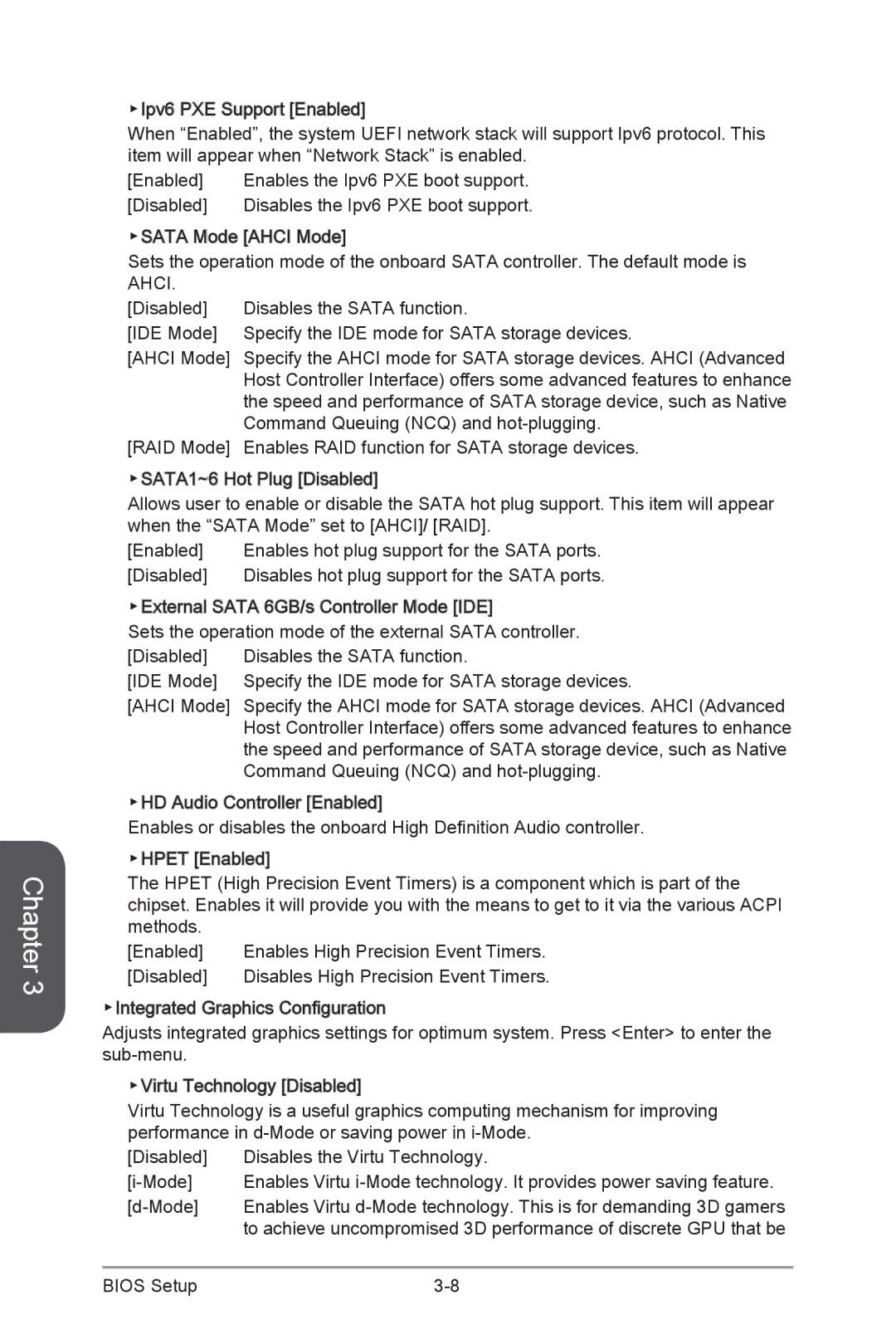 MSI Z87-GD65-GAMING manual Enables the Ipv6 PXE boot support 