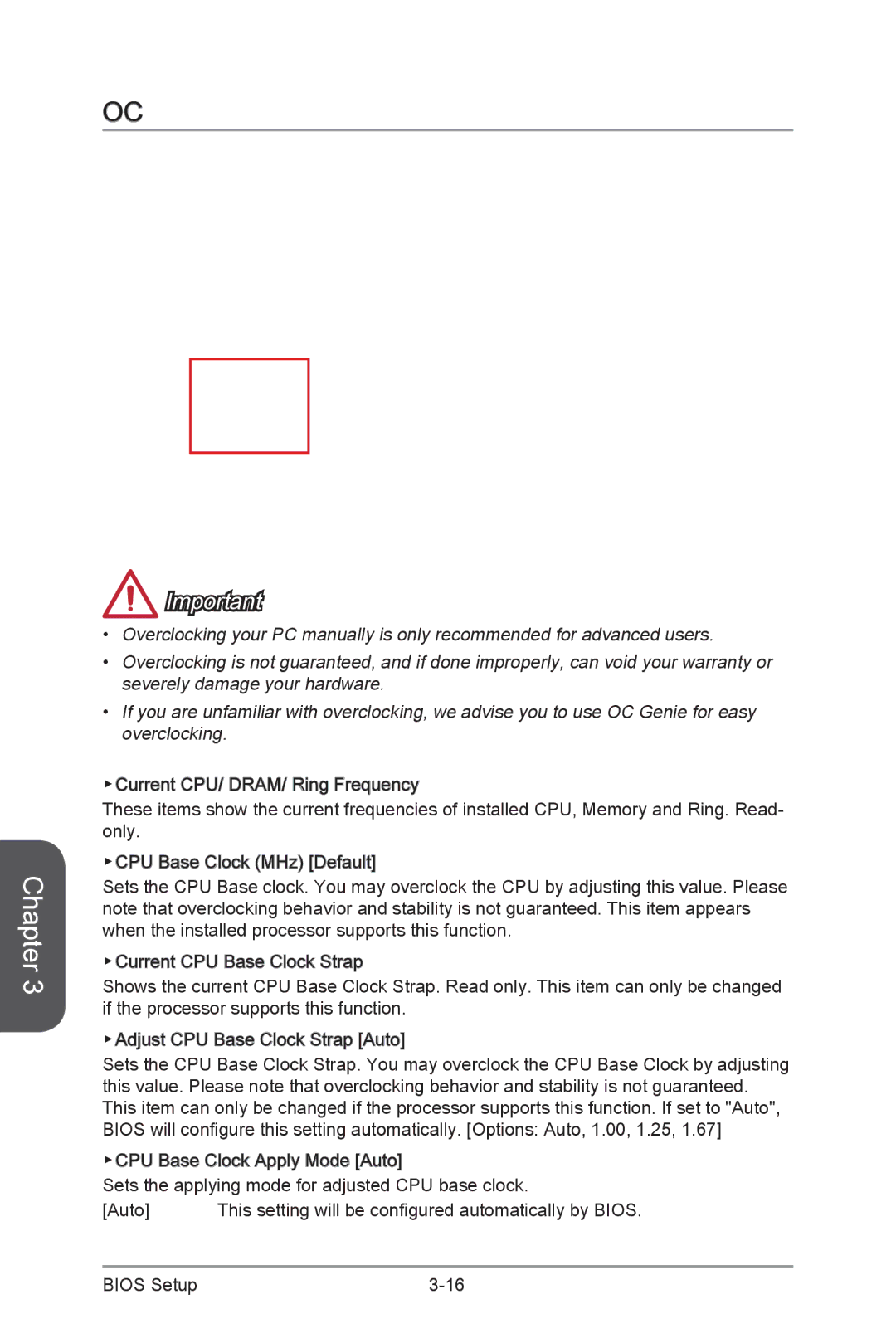 MSI Z87-GD65-GAMING manual This setting will be configured automatically by Bios 