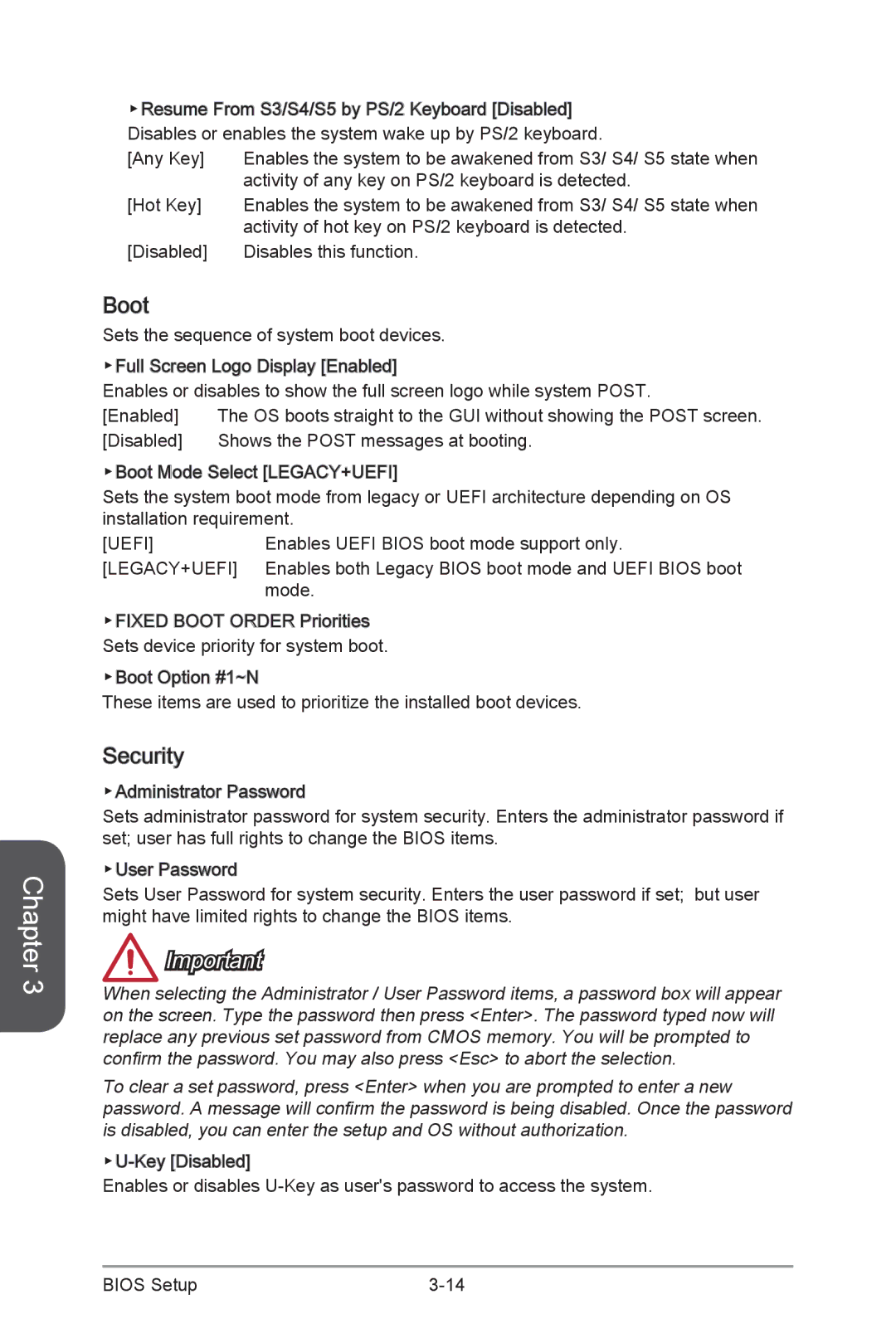 MSI Z87-MPOWER-MAX manual Boot, Security 