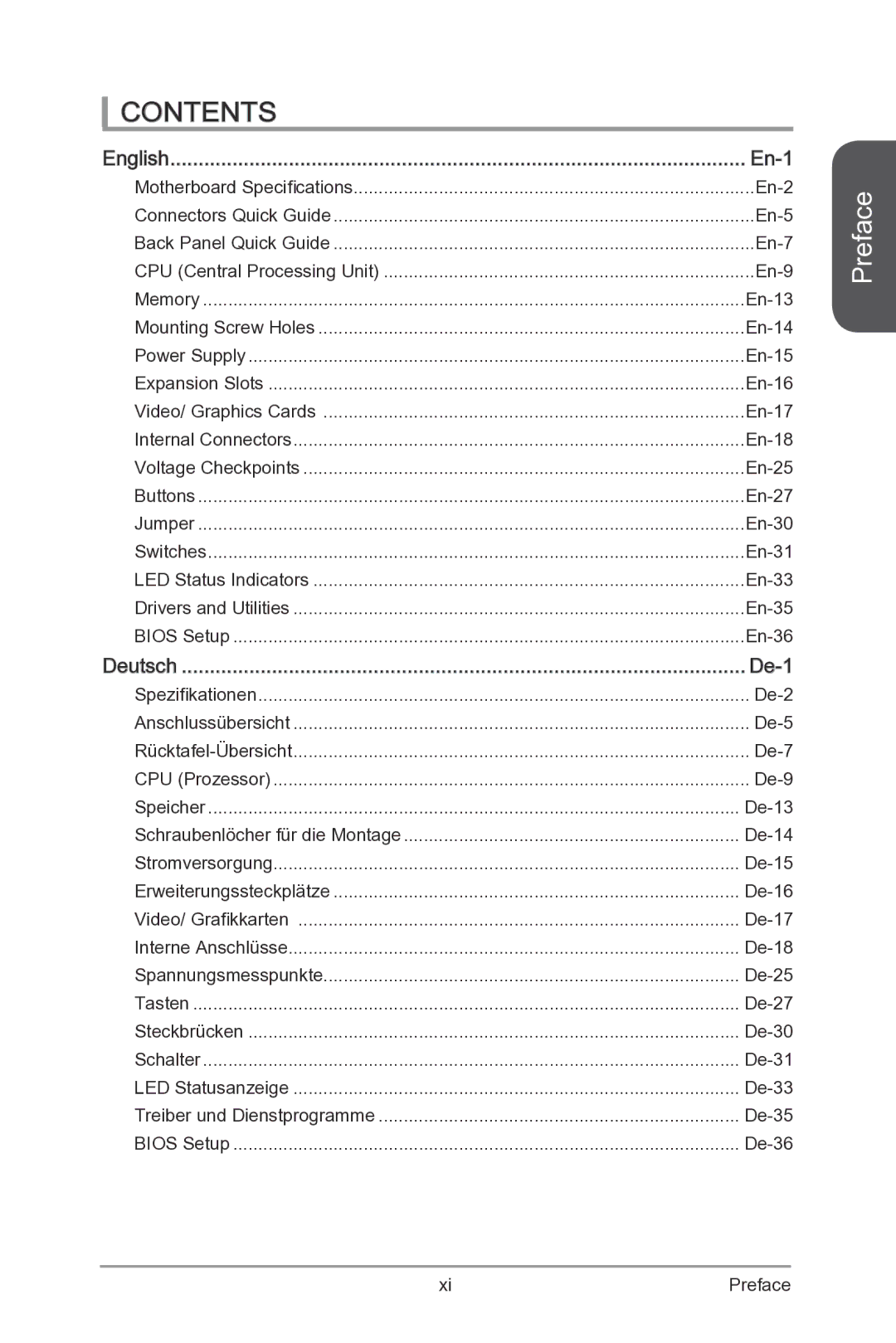 MSI Z87-MPOWER-SP manual Contents 